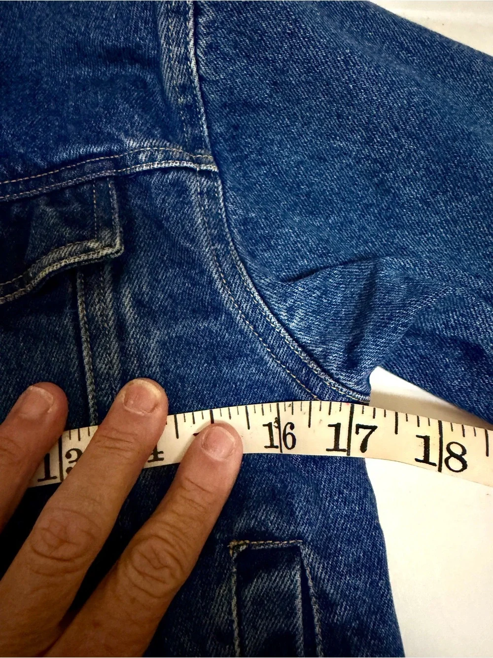 Kids Classic Dark Blue Denim Jacket with Cuddly Bear Tapestry